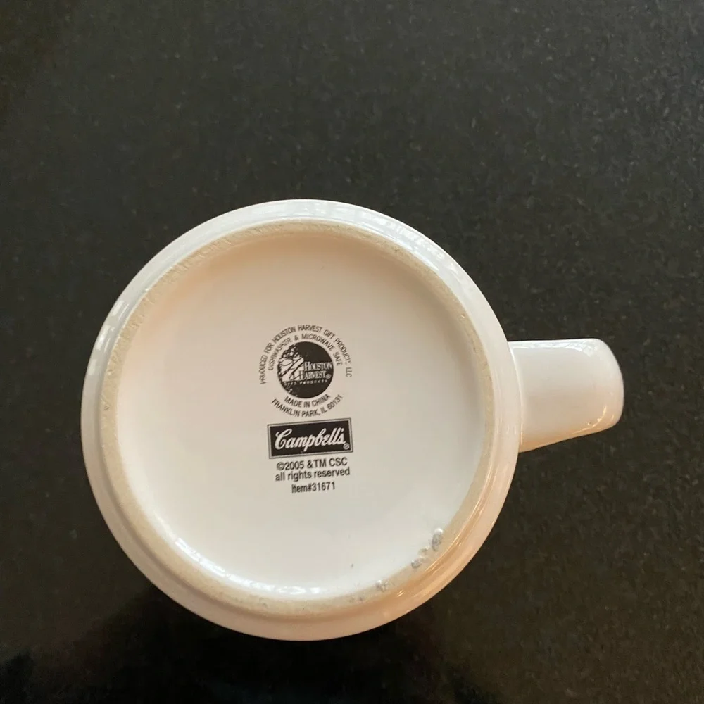 2005 Large Campbell Soup Mug, Delicious Sweetened By The Sun